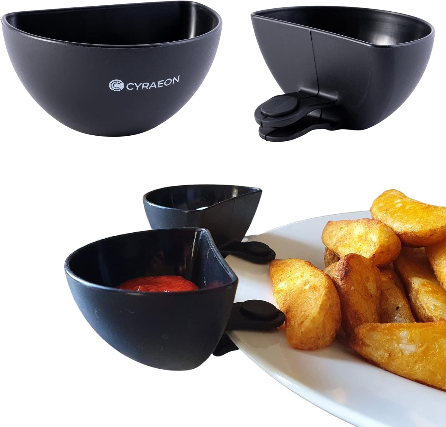 Cyraeon Dip Clips, Pack of 4 Dip Clips, Perfect for Fussy Eaters. Keeps