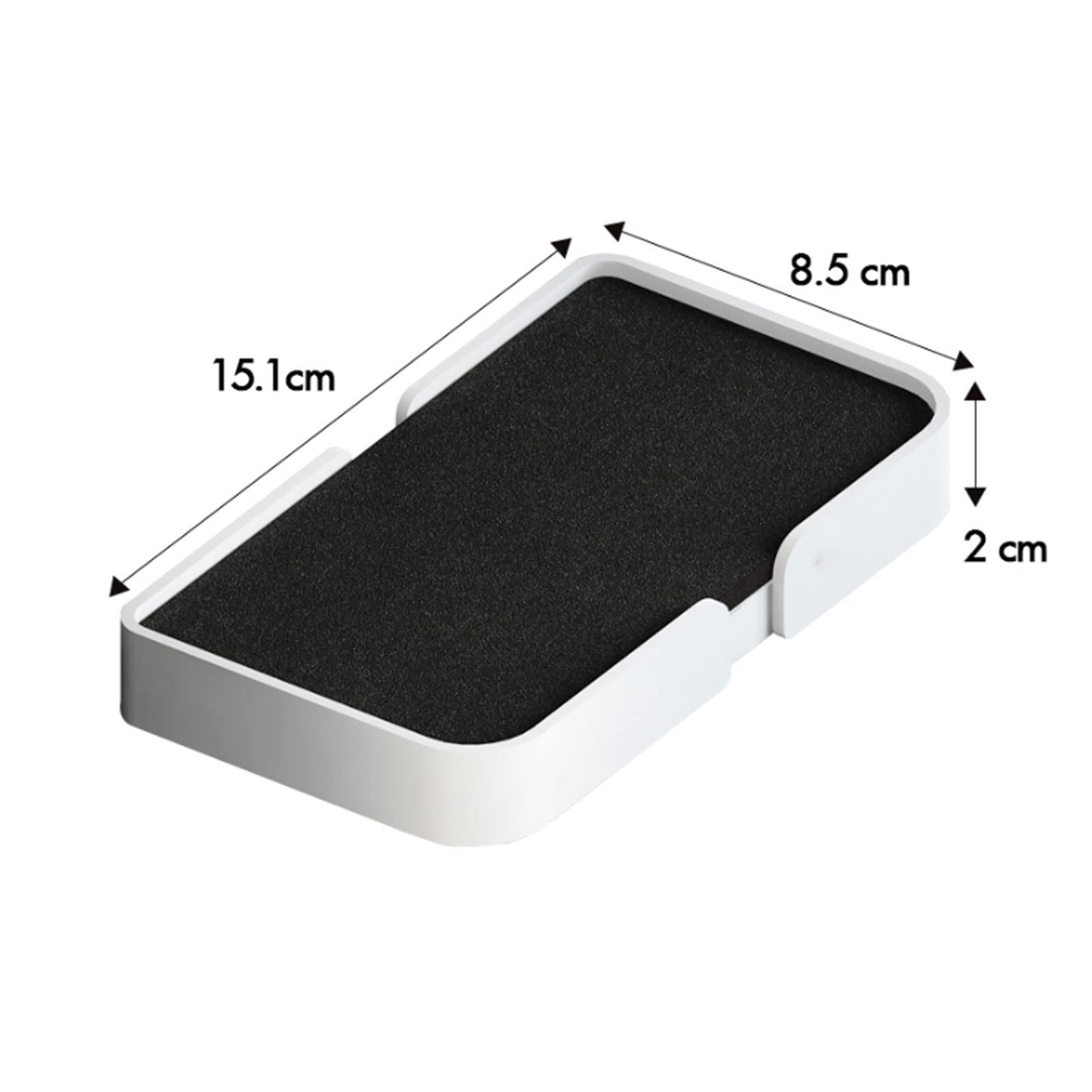 Jabonera Jabonera Que se Puede Usar en escritorios montados en la Pared con una Esponja para desagüe. Adecuada para baños y cocinas.