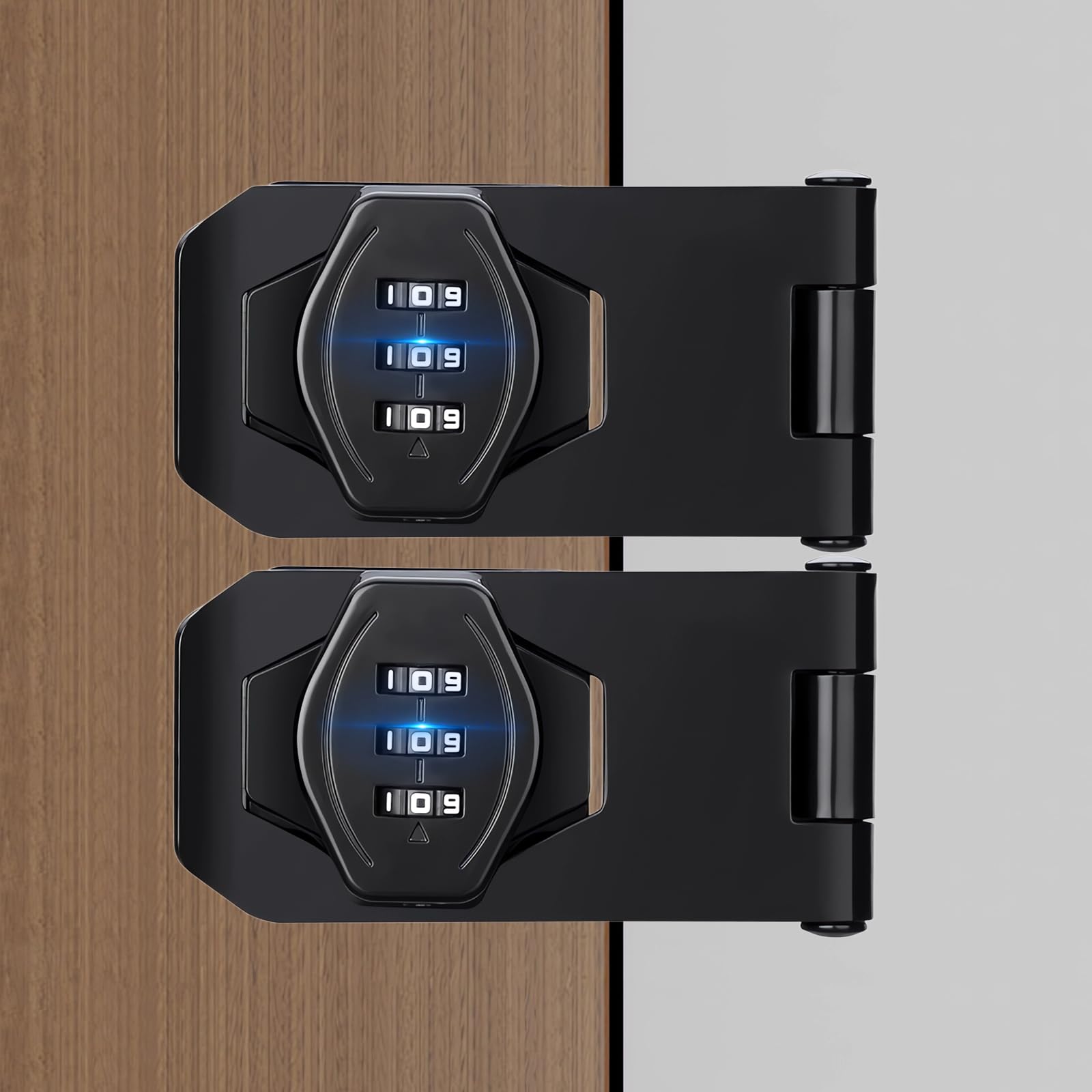Keyless Bifold Door Lock - 3-Digit Combination Padlock -1