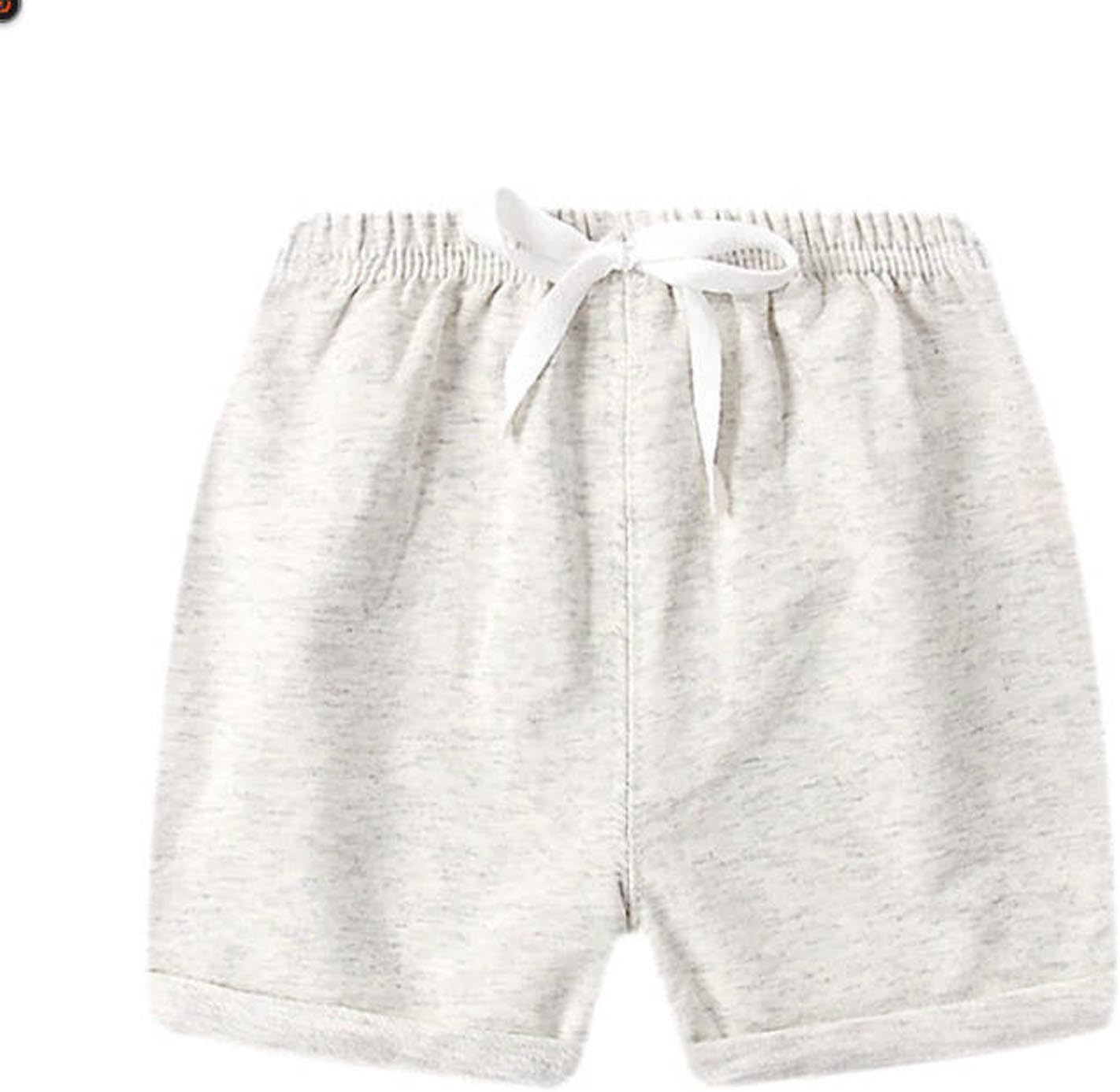 Boys Athletic Shorts Versatile Solid Summer Loose Elastic Waist Workout Shorts with Pockets for 1-8 Years