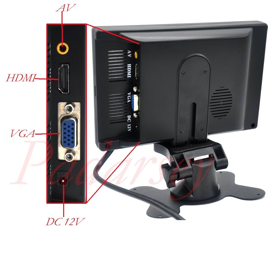 Amazon.co.jp: Padarsey 7インチモニター HDMI - 1024x600 HD