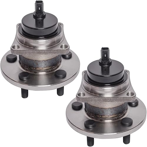 Miniatura 1 de TUCAREST 512403 x2 (par) Cojinete de rueda trasera y conjunto de cubo compatible con Pontiac Vibe 09-13 Toyota Matrix 2009-2010 (modelos FDD, 1.8L