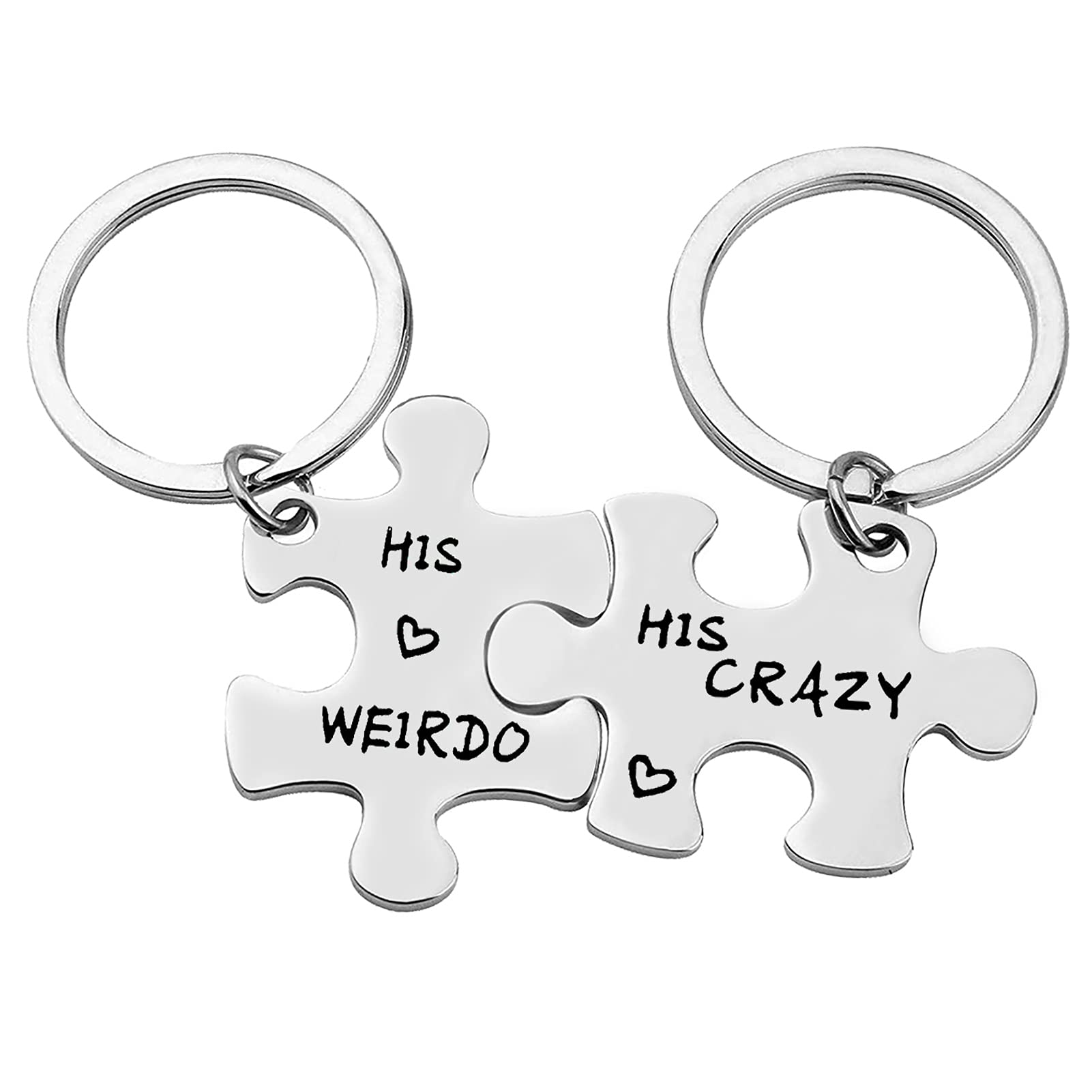 Amazon.com: Xiahuyu Gay Couple Keychain Set - Crazy & Weirdo