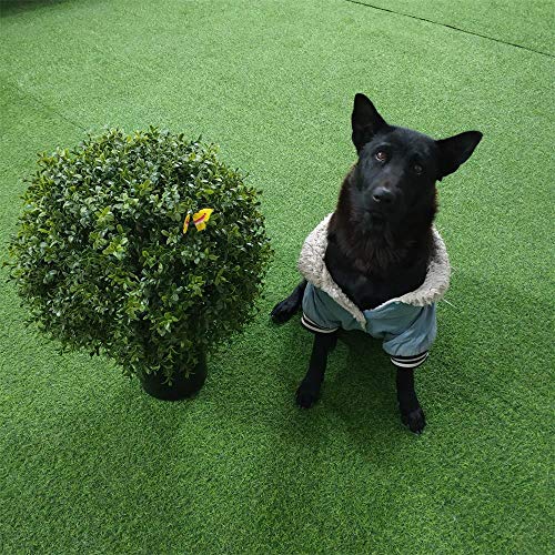 2'T 19''D Topiaries Trees Artificial Outdoors 2 Pack Fake Boxwood Bushes Outside Potted Tree #TOP5