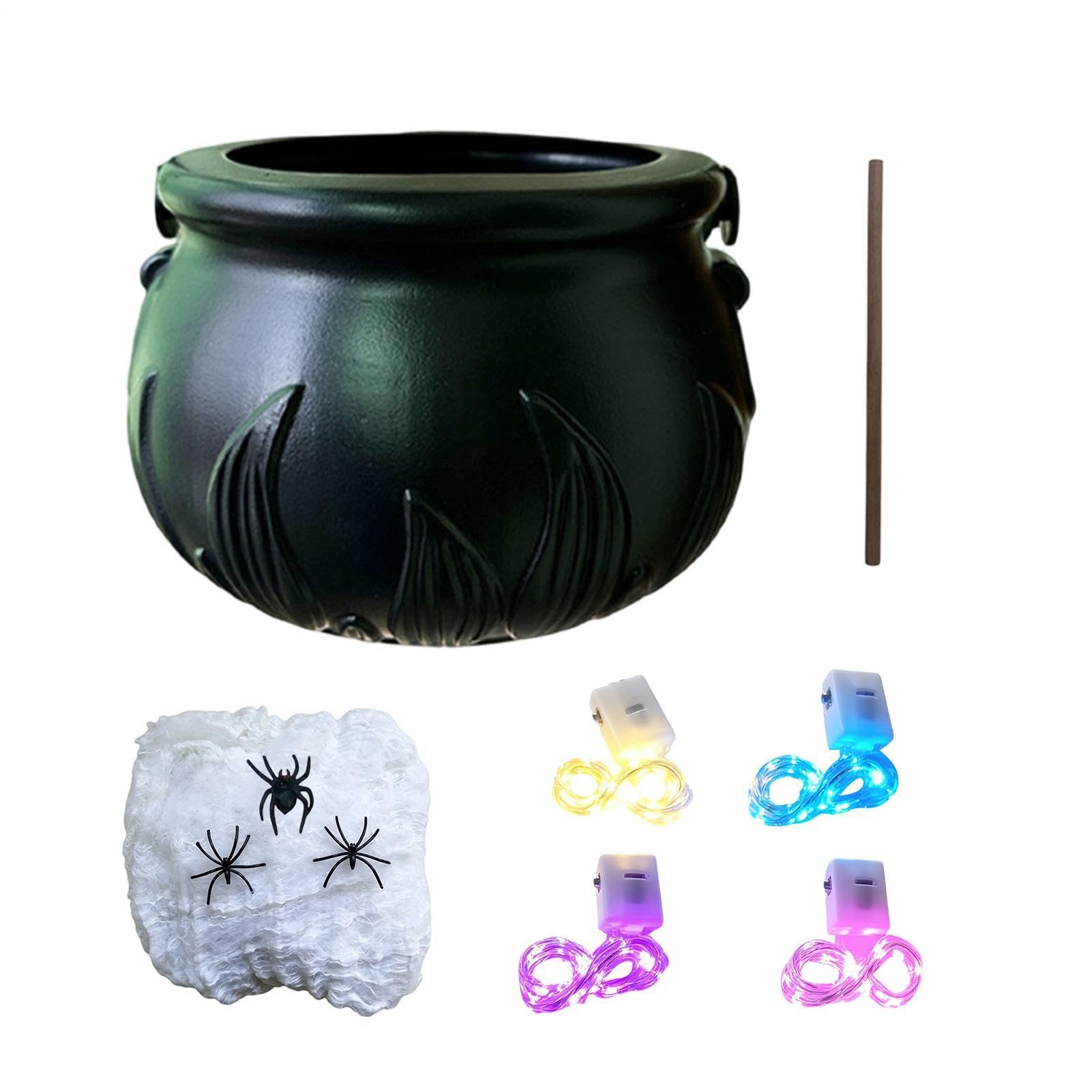Caldero de Halloween con luz propio para iluminar las noches de dulces de los más jóvenes