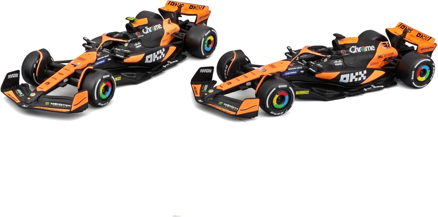 McLaren MCL38 Norris Piastri BOLIDE SET F1 1:43 BBURAGO 18-38109