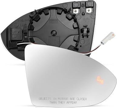 Passenger Side Mirror Glass Compatible with VW Golf MK7 Golf GTI 15-21