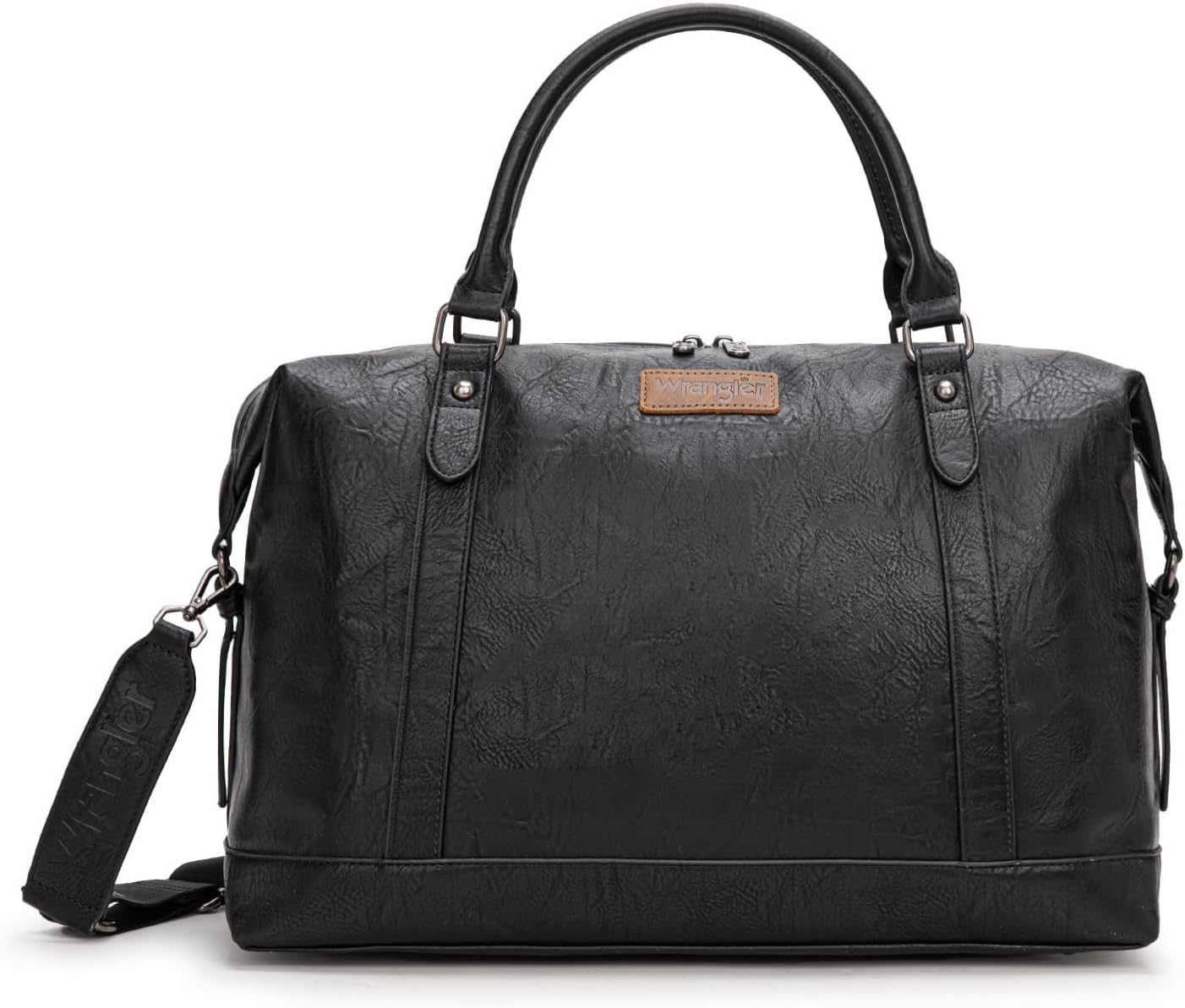 Wrangler Duffel Bag Large Travel Weekender Bag for Women Waterproof Carry on Overnight Bag for Gym,Trips,Weekends,Black - Image 7