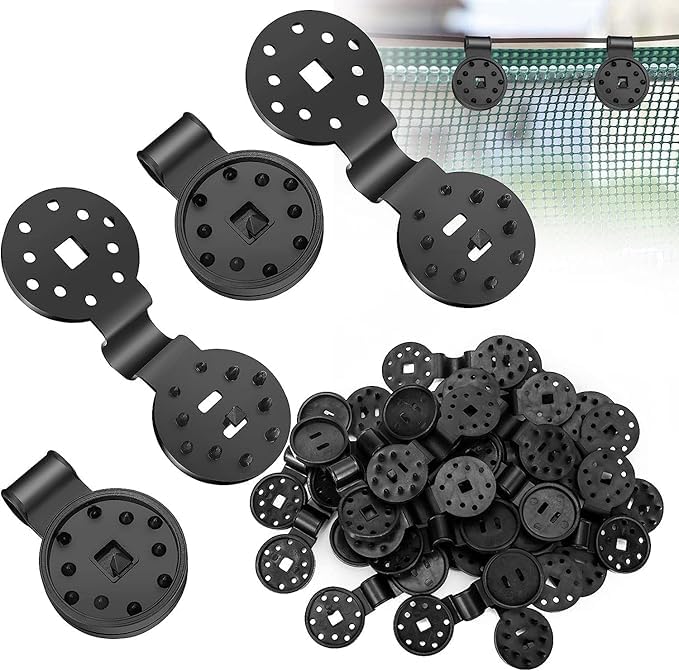 VEDHAK 30pcs Clip for Fixing Net Cover in Place, Plastic Universal Clip for Fixing Sunshade, Bird Netting, Shade Net Cover for Gardening and Agriculture.