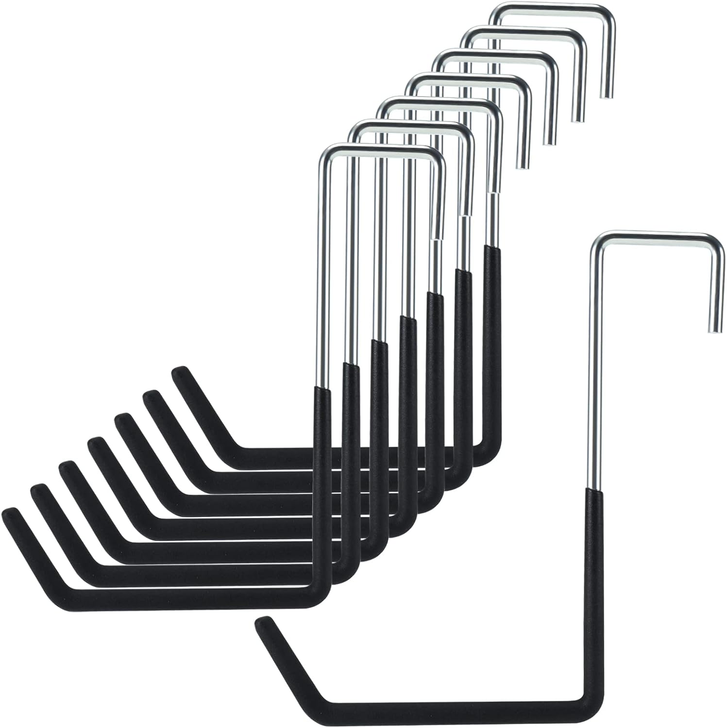 RealPlus 8pcs Rafter Hook Heavy Duty Large S Hooks Rafter Hanger Vinyl