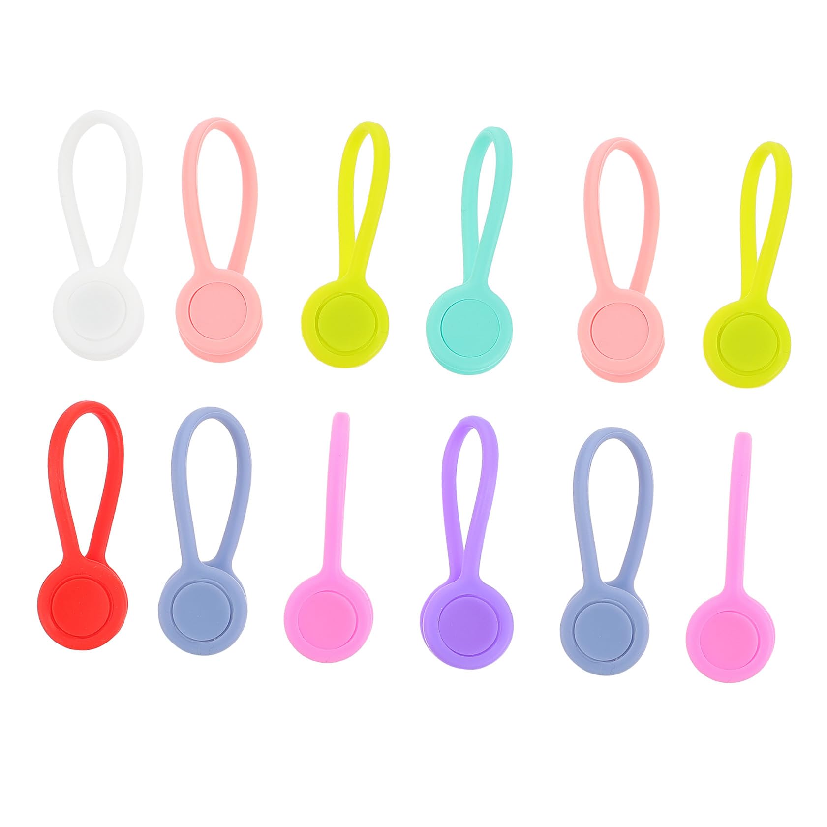 UKCOCO 48stücke Magnetische Kabel Clips Bunte Kabelorganizer Für Kopfhörer Usb-ladekabel Mehr Praktische Halterung Mit Magnetfunktion Für Zuhause Büro Schule