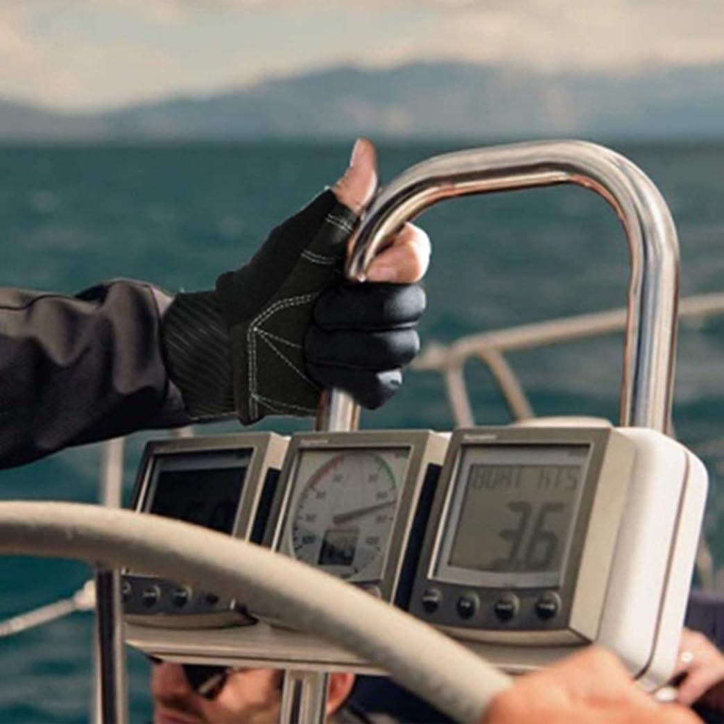 Gants De Course Gants Pour Hommes Camping Sauvage Pêche Chasse Gant 2 Doigts Antidérapant Respirant Gants De Sport