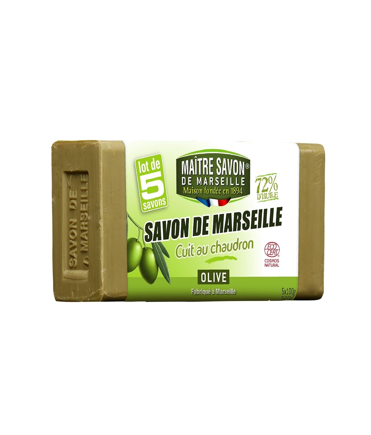 MAITRE MYDŁO MARSELII - Mydło oliwkowe - 5x 100 g