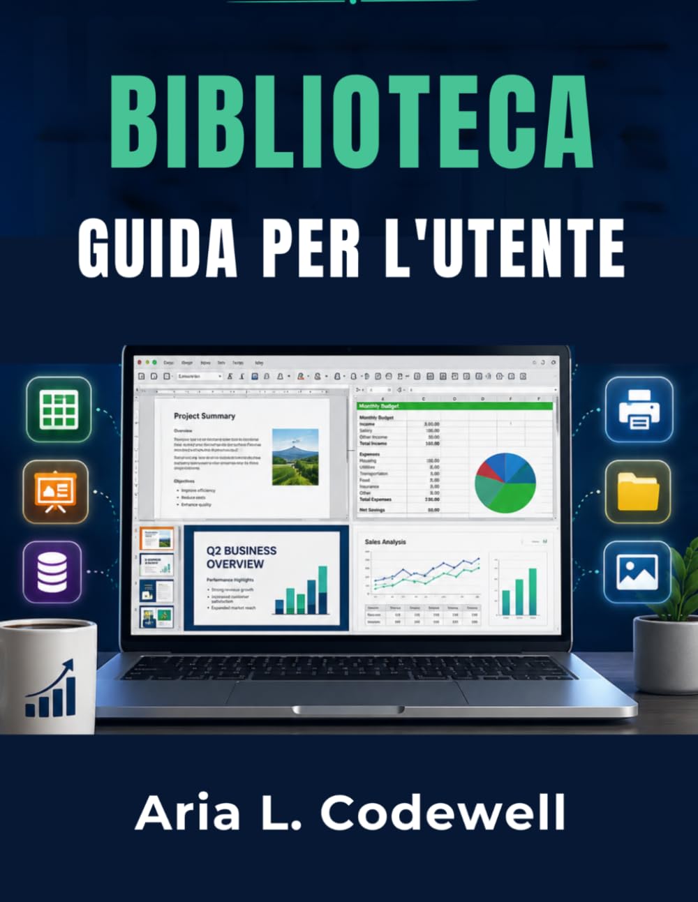 Biblioteca Guida Per L'utente: Attività d'ufficio semplici per principianti e anziani da First Click to Print.
