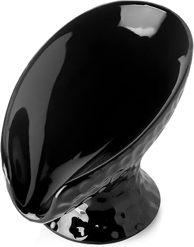 Jabonera, soporte de cerámica para jabón, soporte autodrenante, soporte para barra de jabón, fácil de limpiar, mantiene jaboneras secas para baño,