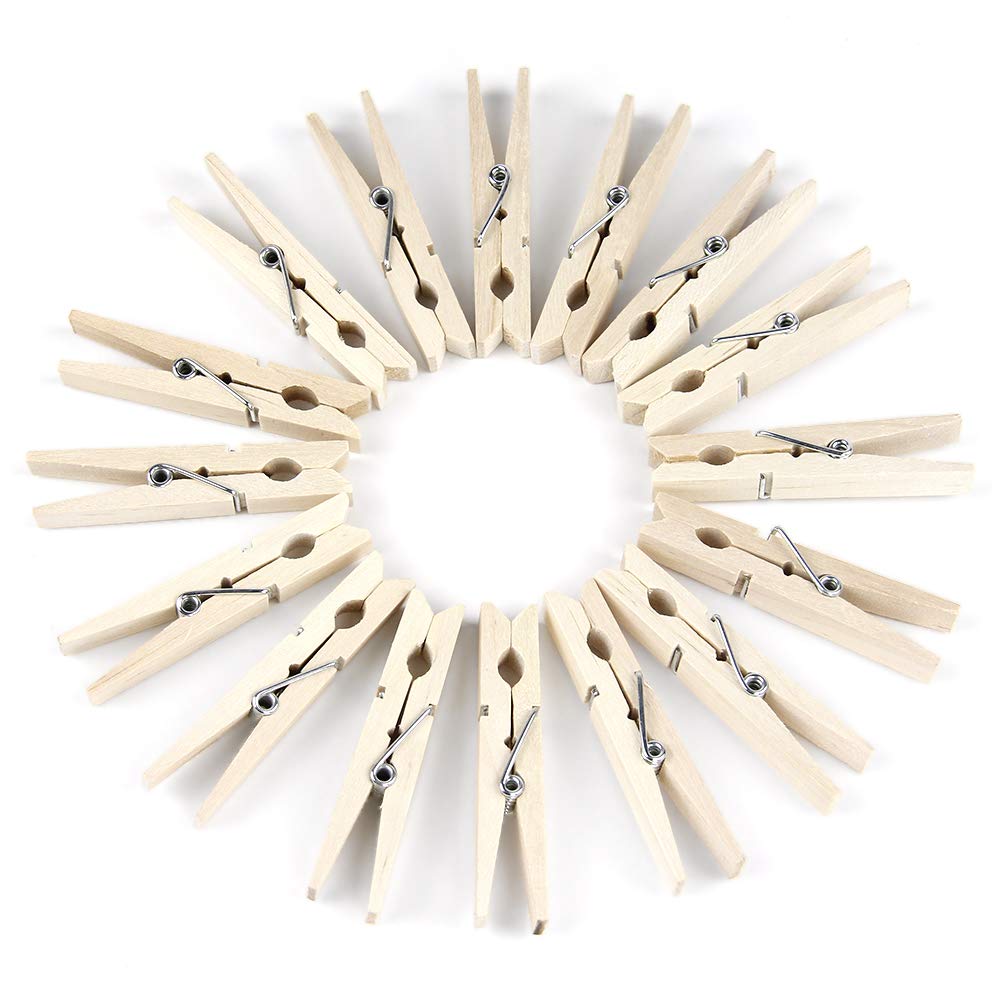 Riverking - Mollette grandi per vestiti, 12 mollette grandi da 15,2 cm, in legno naturale, per lavori fai da te, matrimonio e decorazione bagno