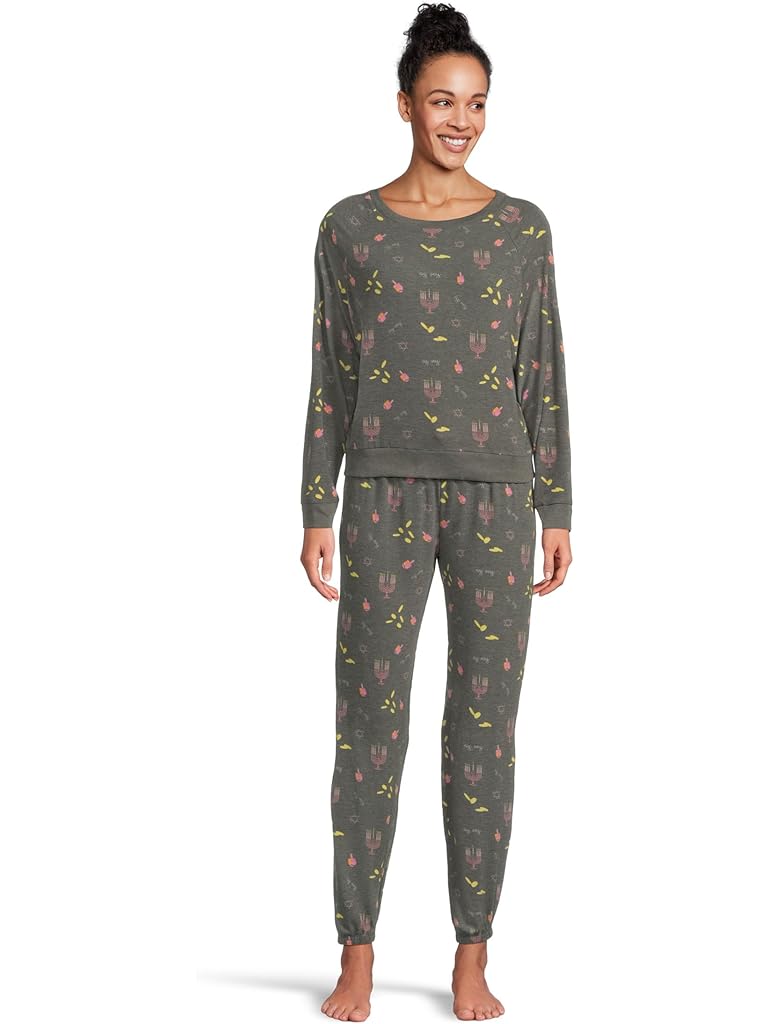 Gray HONEYDEW Star Seeker Brushed Jersey Lounge Set