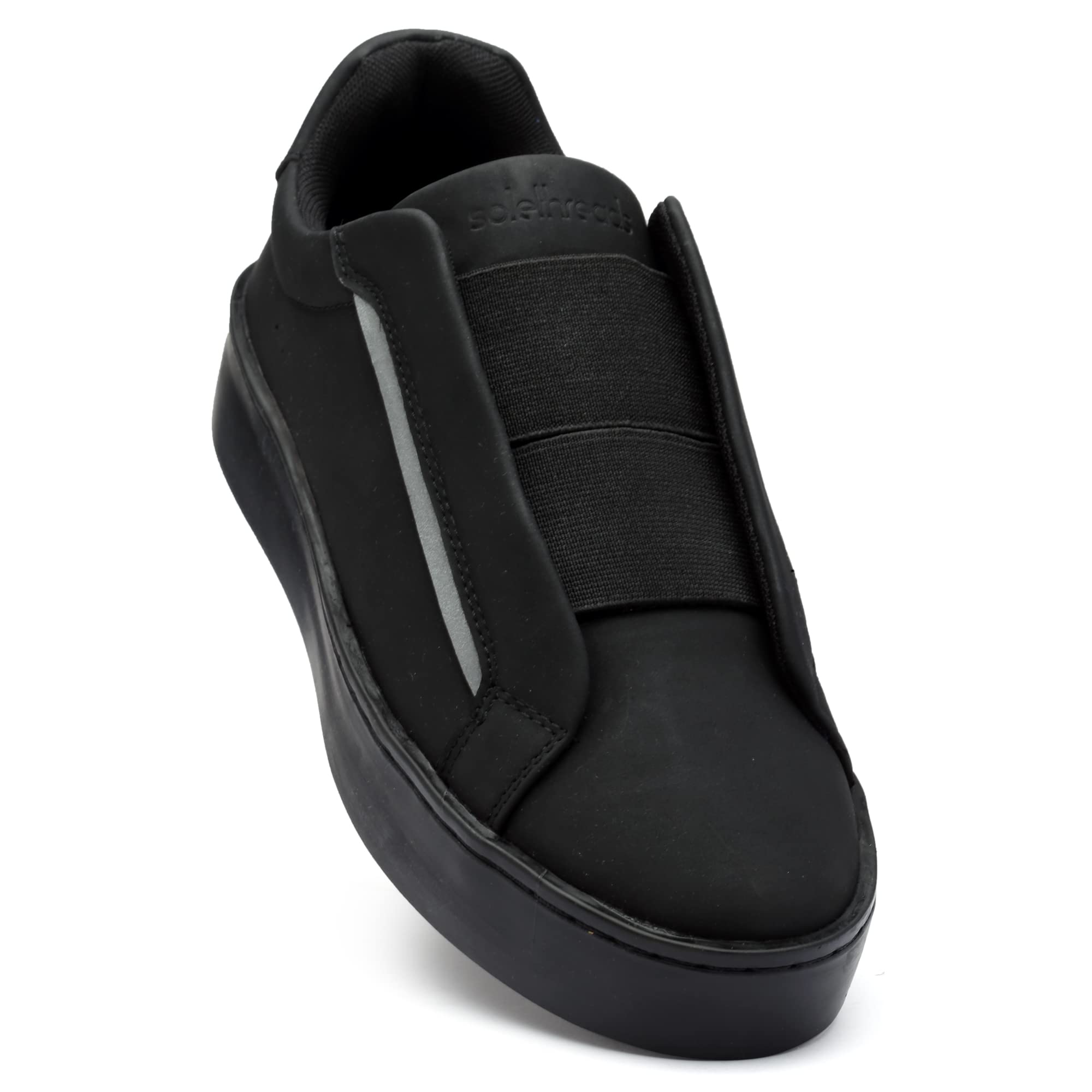 SOLETHREADS Fluid Slip-On Sneakers for Women | Stylish | Lightweight | Comfortable | Handcrafted | Cruelty Free | Premium Vegan Leather with Memory Foam Soles for Extra Cushioning | Black | 7UK (B0BZ145NRL) Amazon Price History, Amazon Price Tracker