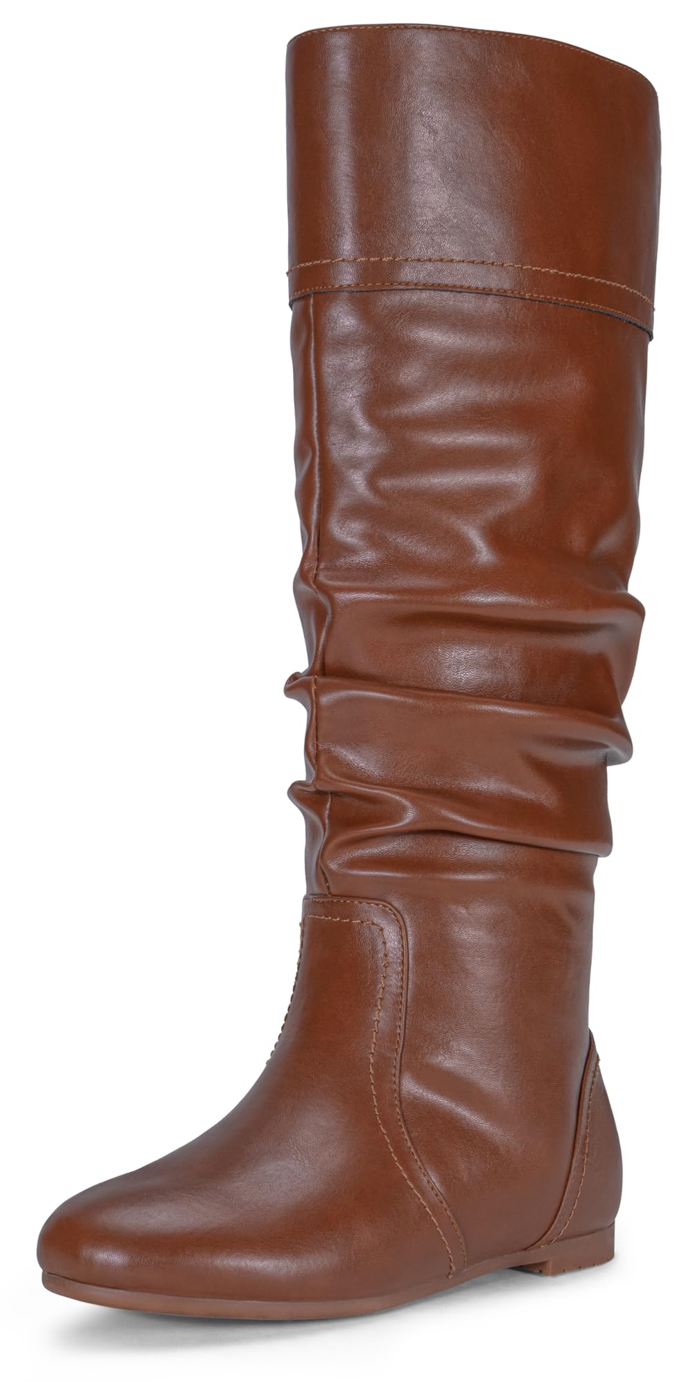 Jeossy Womens 9601 Knee High Boots Tall Slouch Boots with Inside Zipper
