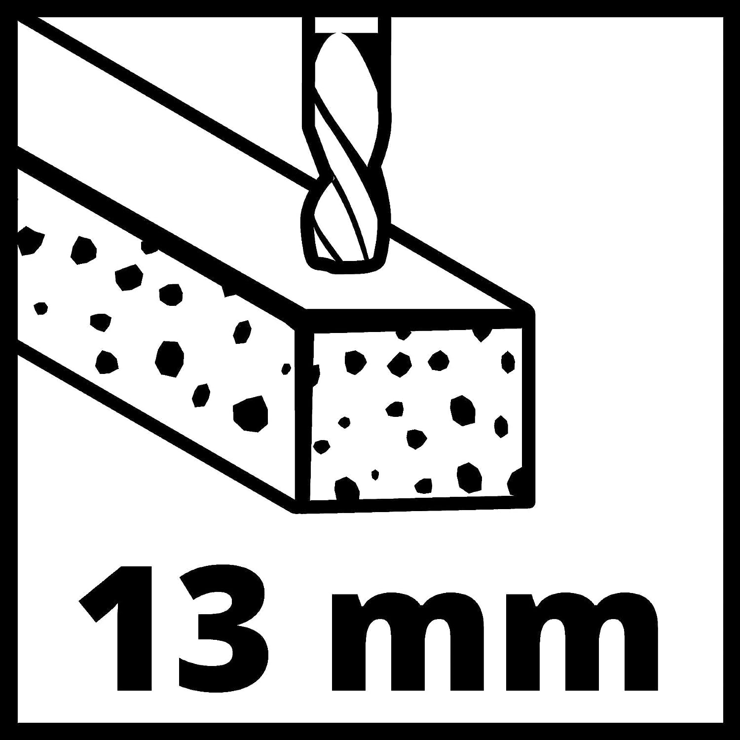 Einhell Schlagbohrmaschine TC-ID 720/1 E (Bohren/Schlagbohren, 13 mm-Schnellspannbohrfutter, Drehzahl-Elektronik, Rechts- und Linkslauf, Dauerlaufarretierung, Zusatzhandgriff)