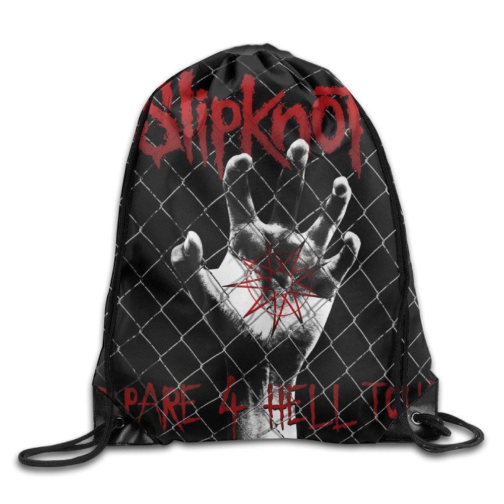 SOOPTY MDSHOP Slipknot New Wave Of American Heavy Metal Drawstring Backpack Sack Bag