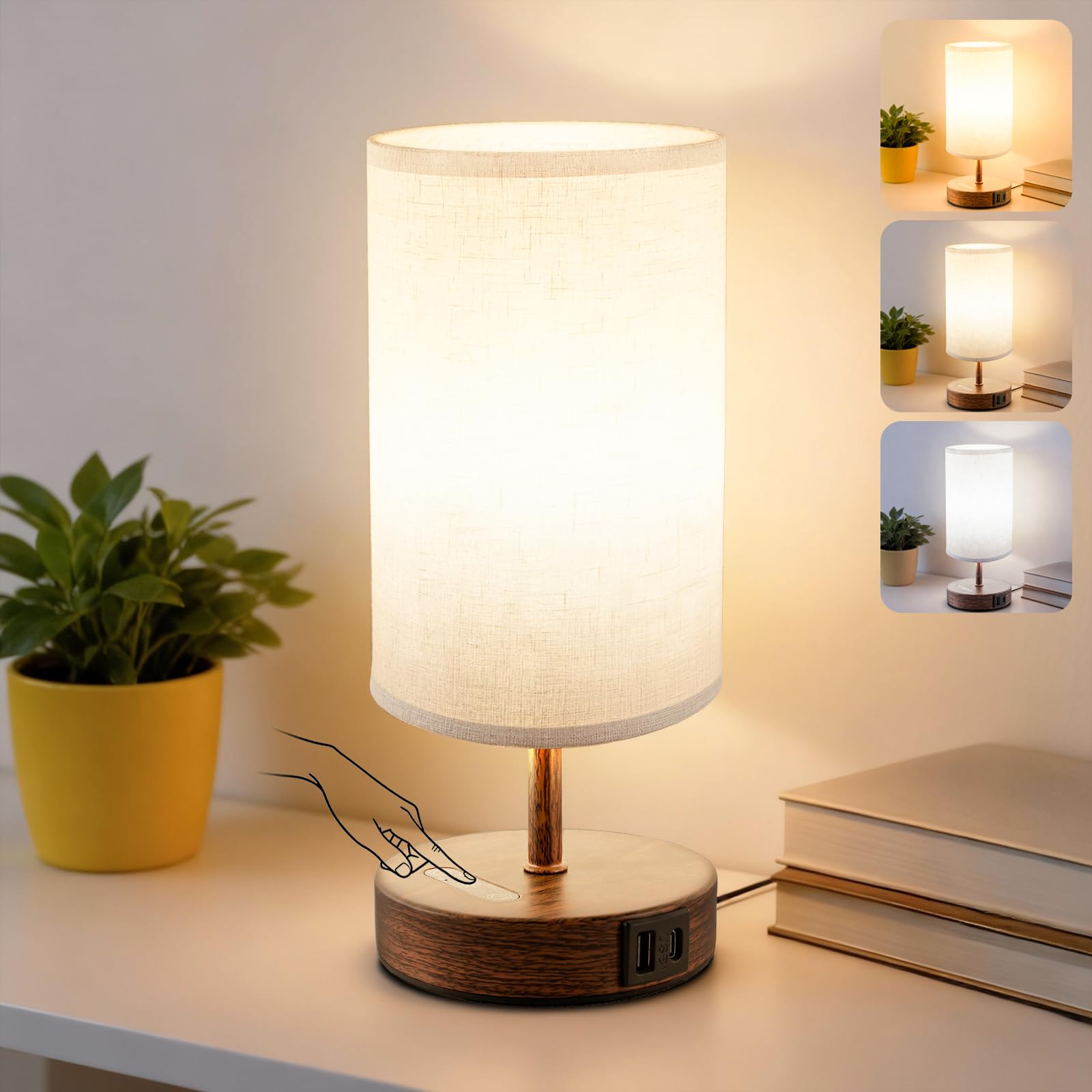Lampe de luminothérapie, lampe de thérapie à lumière naturelle 10 000 lux avec télécommande, lampe solaire, 3 températures de couleur et minuterie, contrôle tactile, lampe de lumière du jour