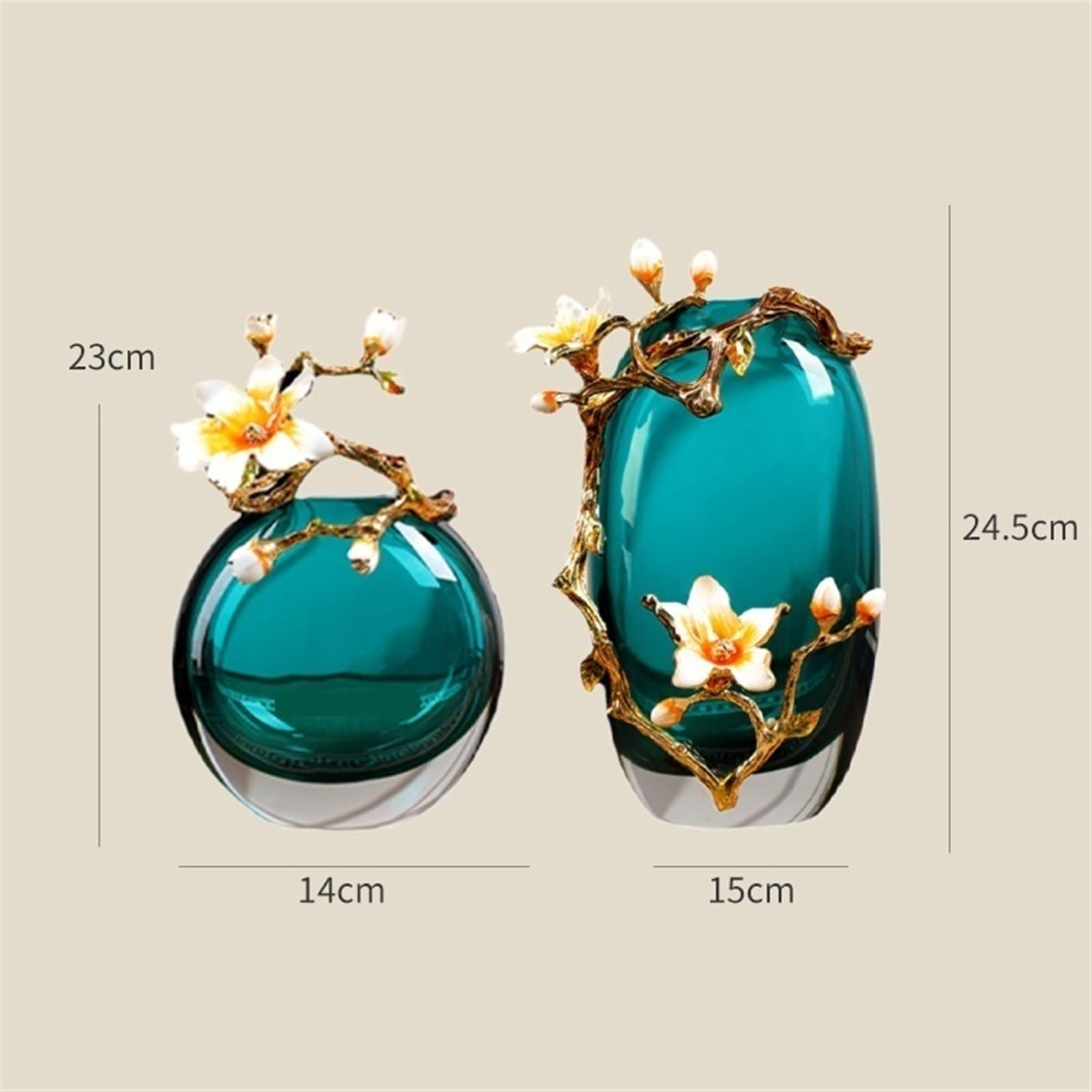 Amazon.com: ULTRAWAVE Vases Home Decor Chinese Enamel Colored