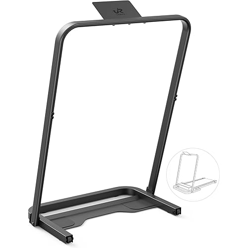 UREVO Walking Pad Handle Bar Only, Universal Compatible for Walking Pads 23.6'' Wide, Transform WalkingPad Into a Treadmill in Seconds, Easy Moving with Wheels, Quick Assembly, Sturdy Design, Black