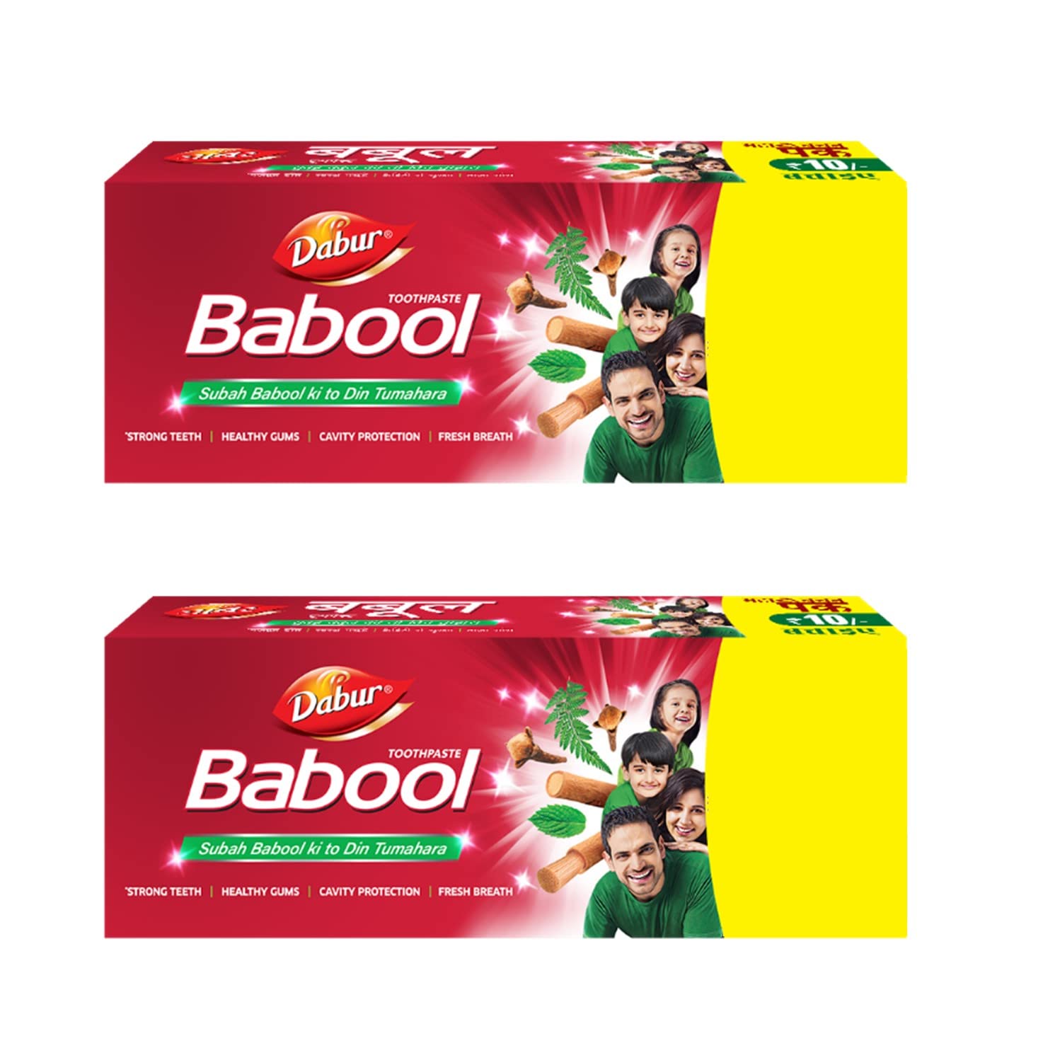 Dabur Babool Ayurvedic Toothpaste -700g (350g x 2, Pack of 2) | For Strong Teeth & Healthy Gums | Helps in Cavity Protection, Fresh Breathe | All Round Protection (B0B3XTJFSQ) Amazon Price History, Amazon Price Tracker