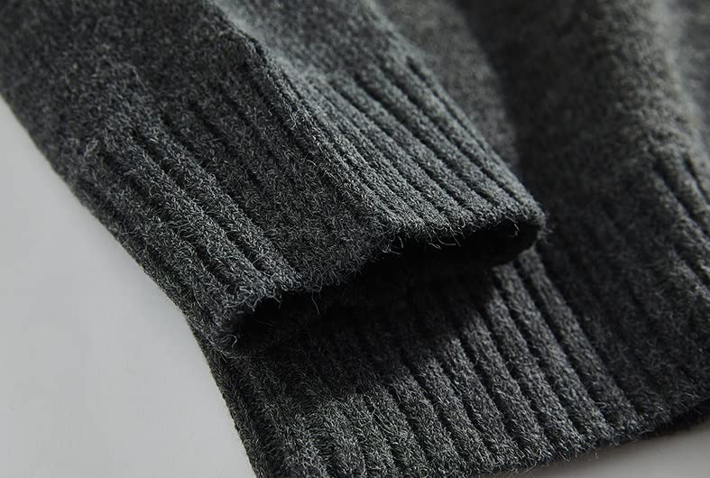 El Nuevo Cárdigans for Hombre suéteres con Cuello en V Simple con Botones Tejido a Rayas Suelto Tacto Suave Manga Larga Invierno