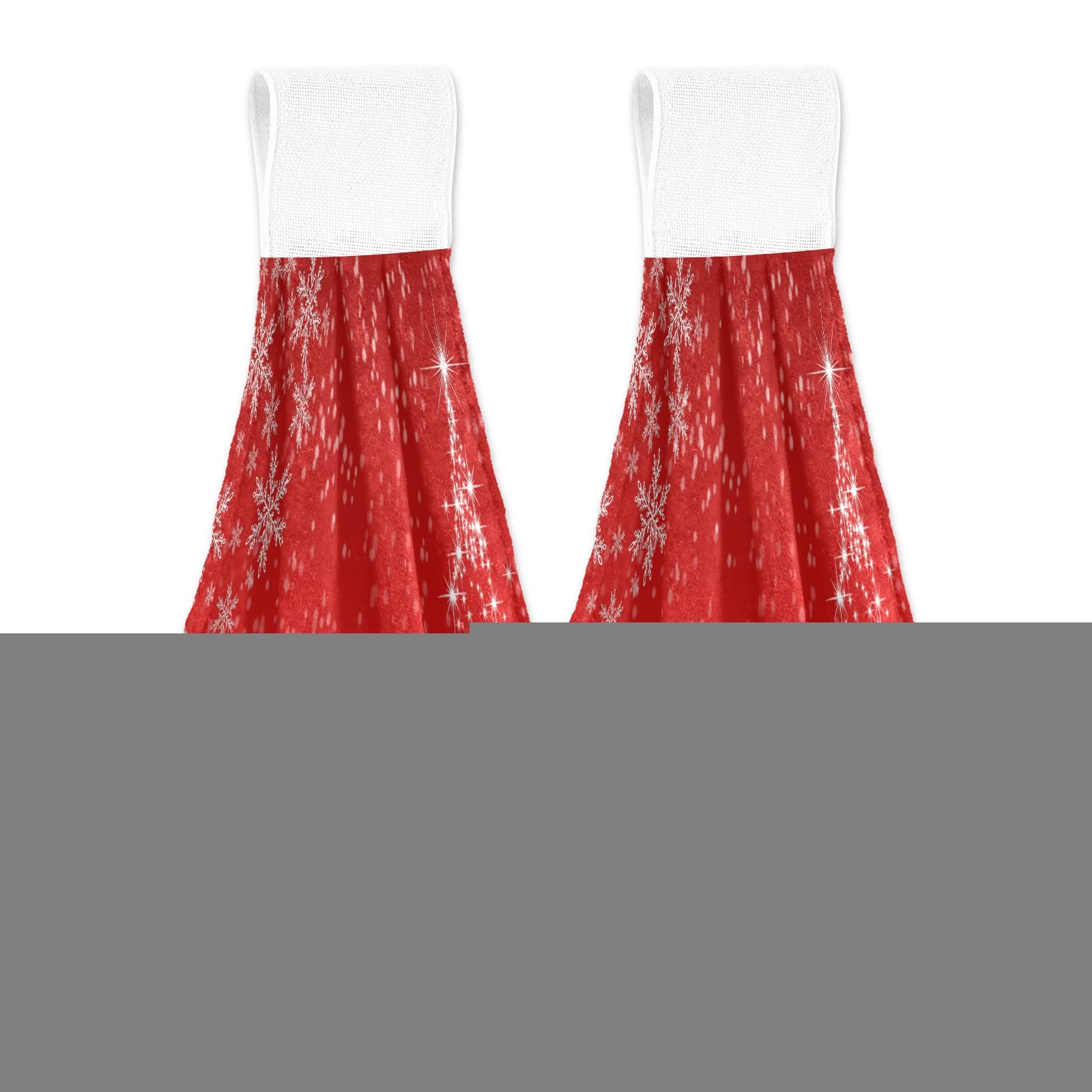 Set di 1 strofinaccio da cucina con albero di neve con albero di Natale, asciugamano da cucina morbido assorbente per asciugare i piatti per casa