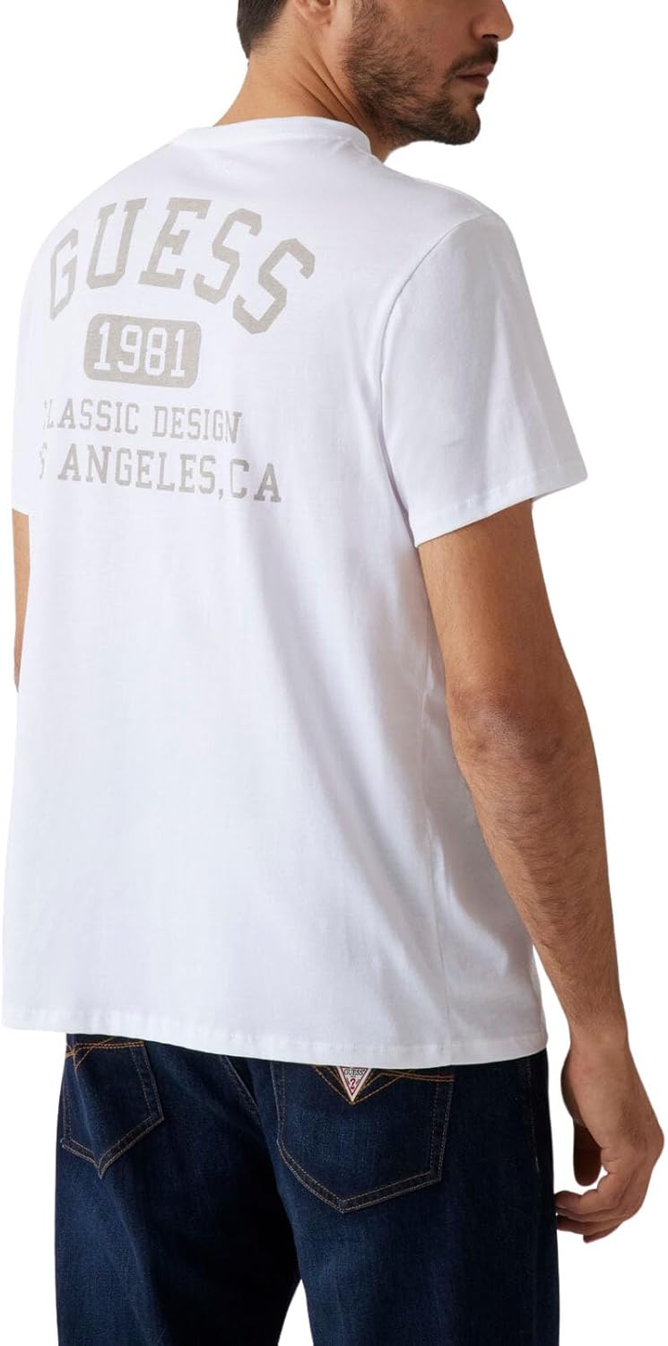 GUESS Mens Eco Basic Classic Collegiate Tee - Image 2