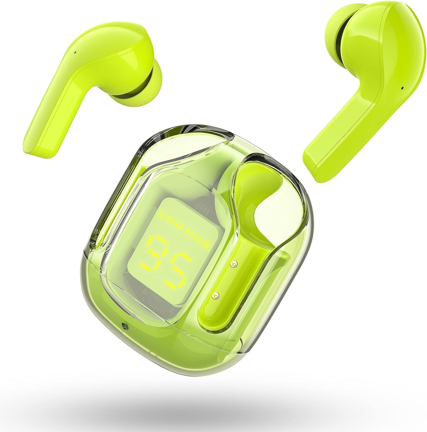 ROMINO in-Ear Wireless Earbuds, Ultrapods max TWS Bluetooth Earphones with Charging Case and LED Digital Display, Microphone, Works with iPhone Android and Bluetooth Devices (Black) (B0D9BCHTHS) Amazon Price History, Amazon Price Tracker