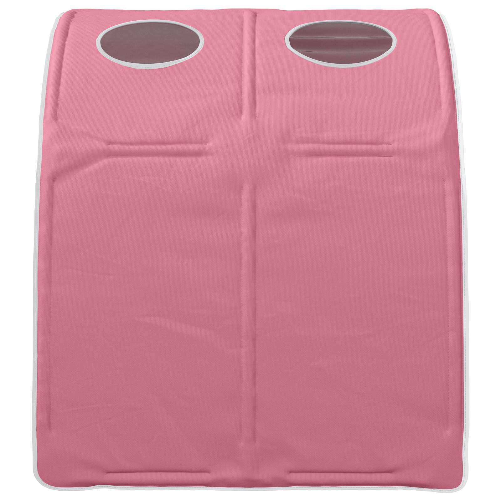 Juego de 2 túneles de cama de poliéster rosa para cama tamaño king, 211 x 67,5 x 2 cm, para dormitorio, interior, accesorios de cama modernos para un efecto de habitación tranquilo y líneas