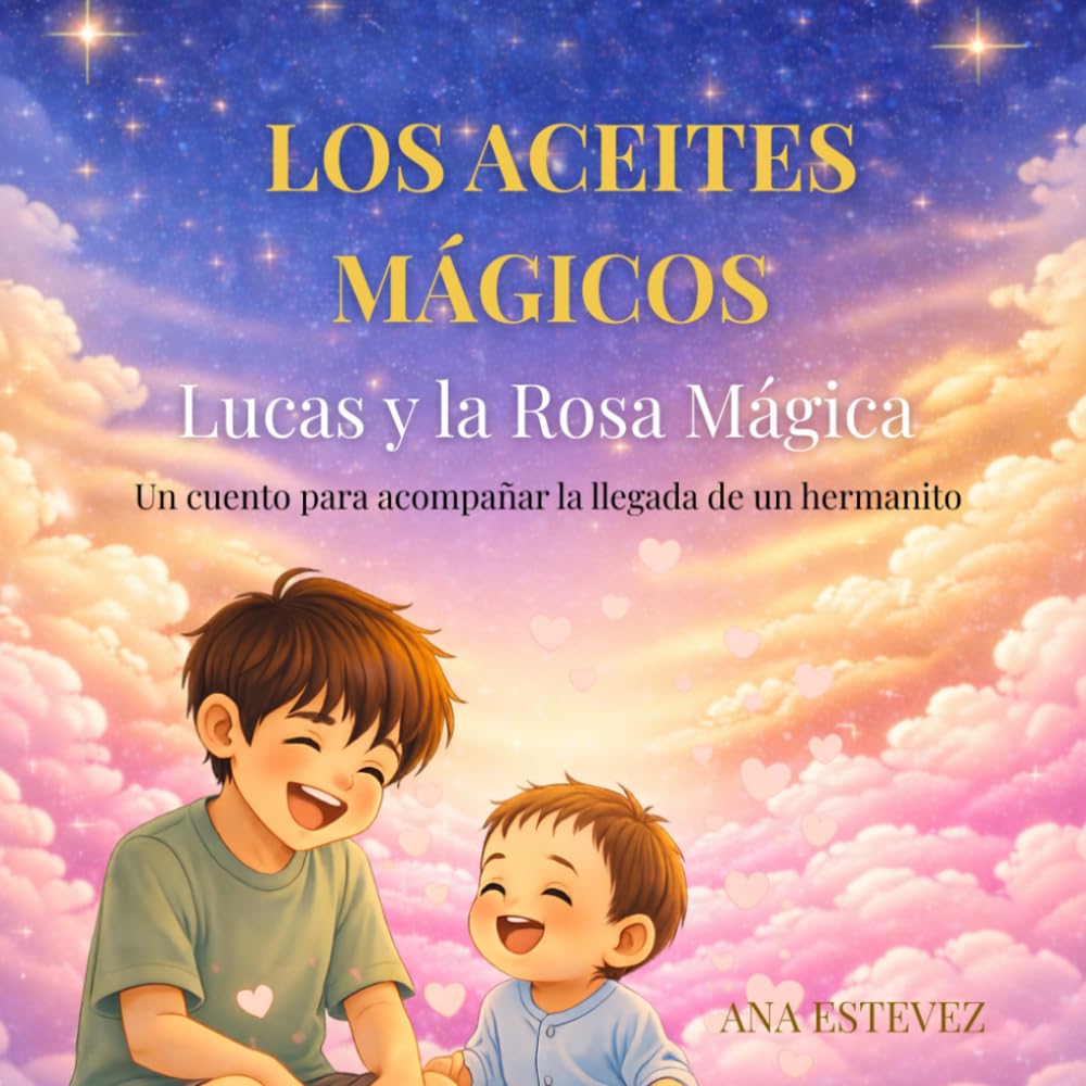LUCAS y LA ROSA MÁGICA: Un cuento para acompañar la llegada de un hermanito. (Los Aceites Mágicos)