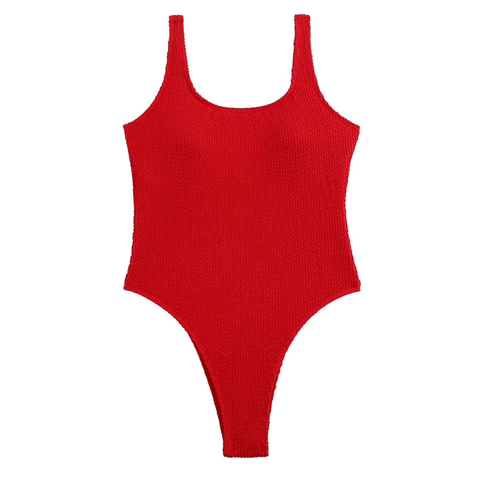 Generico Costume da Bagno Donna, Costumi Interi da Pancia A Vita Alta Avvolgere Tie Back Monokini Costumi Intero, Comfort Ottimale