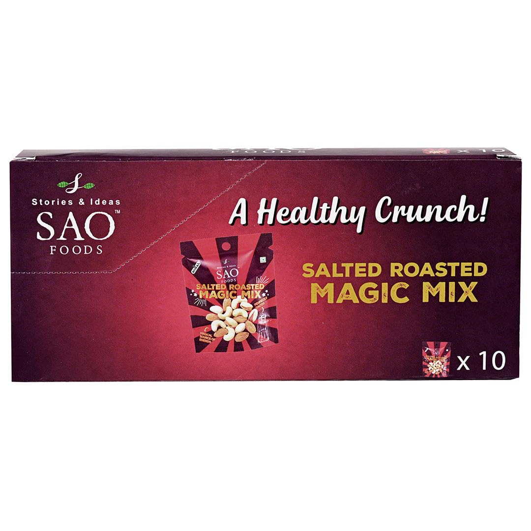 SAO Foods Roasted & Salted Mixed Nuts – Magic Mix Pack of 20 (12gm Each) | Healthy Dry Fruits Snack | Crisp & Crunchy Almonds, Cashews, Pistachios - 240gm (B09WZ51YRB) Amazon Price History, Amazon Price Tracker