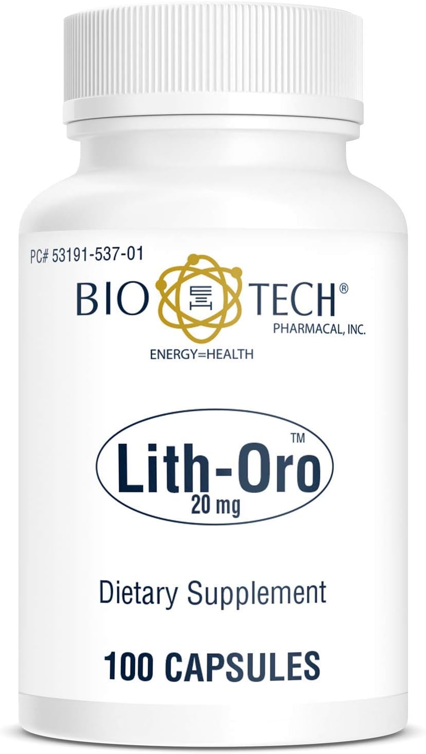 Bio-Tech Pharmacal Lith-Oro Dietary Supplement (20mg, 100 Count)