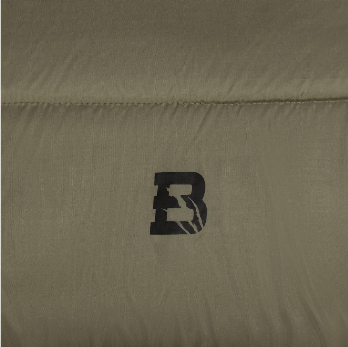Badger Outdoor TacPak 10T Gigoteuse de couchage avec capuche 220 x 75 cm Sac de couchage couplable au sac de couchage double 3 saisons 1100 g
