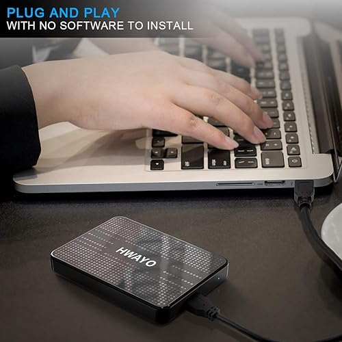 Miniatura 4 de Disco duro externo portátil de 1 TB, ultra delgado, 2.5 pulgadas, USB 3.0, almacenamiento HDD para PC, escritorio, laptop, MacBook, Chromebook, Xbox