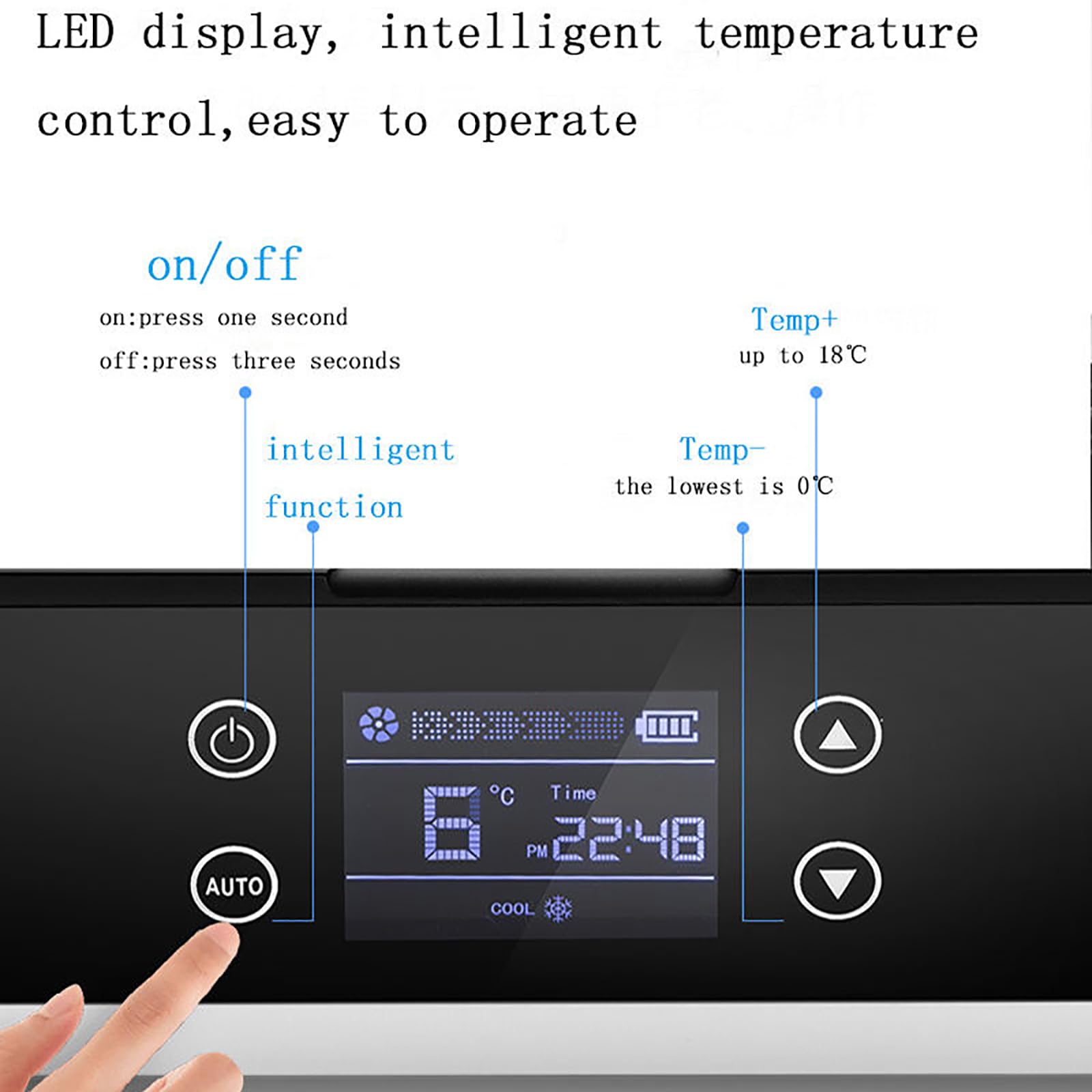 Mini medycyna lodówka, mała lodówka o stałej temperaturze, przenośna chłodziarka do leków z torbą ręczną, wytrzymałość 20 H, do podróży, samochodu, biura, podróży służbowej