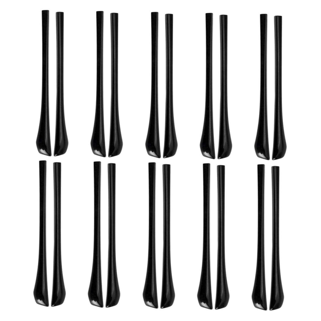 KOMBIUDA 10 Pairs Eyeglass Cushions for Ears Black Eyeglass Retainers PVC Glasses Ear Cushions Glasses Retainer