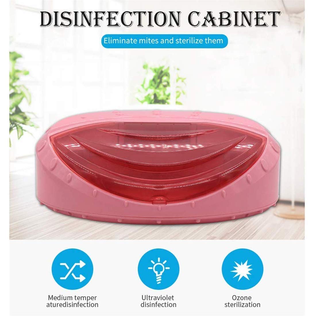 Esterilizador con luz Ultravioleta Caja de desinfección Inteligente, con Armario de esterilización con Tapa Transparente, para Herramientas de manicura, Cortador de Toallas, uñas y