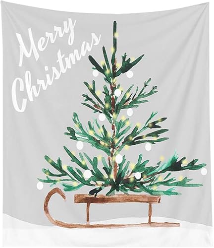 IAMAGOODLADY Decoraciones de Navidad, tapiz de Navidad, decoración de fondo de pared de dormitorio, paño colgante, 95 x 73 estilo mate Ofertas de disponible en Yaxa Peru