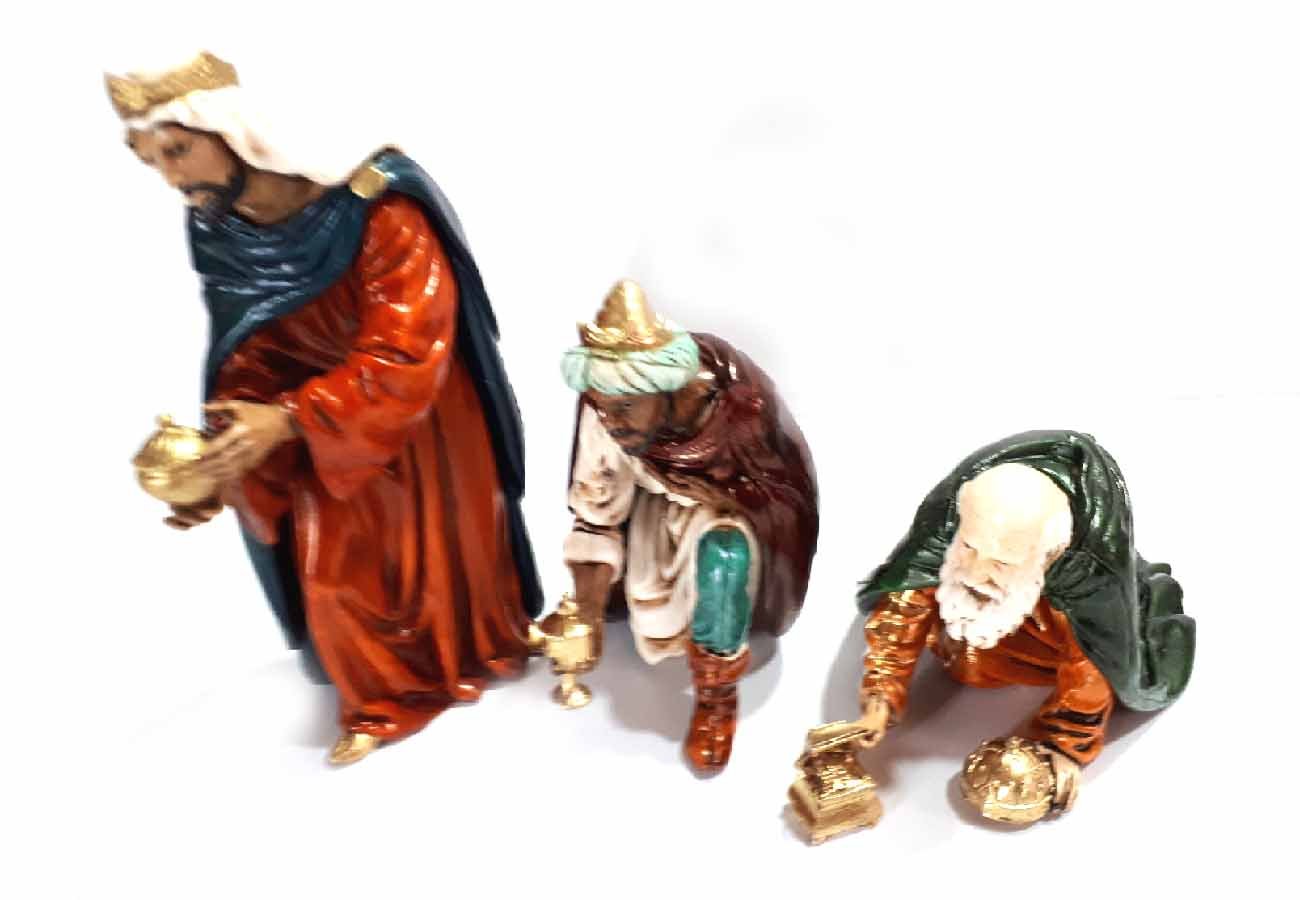 Sie erhalten 23 Hirten aus Kunststoff LANDI Höhe 13 cm Geburt Maria Giuseppe Jesu Engel Bue Esel Hirten für Krippe S. GREGORIO ARMENO erhalten Sie einen kostenlosen Schlüsselanhänger
