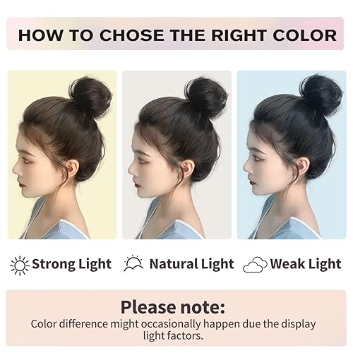 Miniatura 8 de isheeny Extensiones de cabello humano 100% humano, moño desordenado, extensiones de cabello humano real, rizado natural, moño, moño para