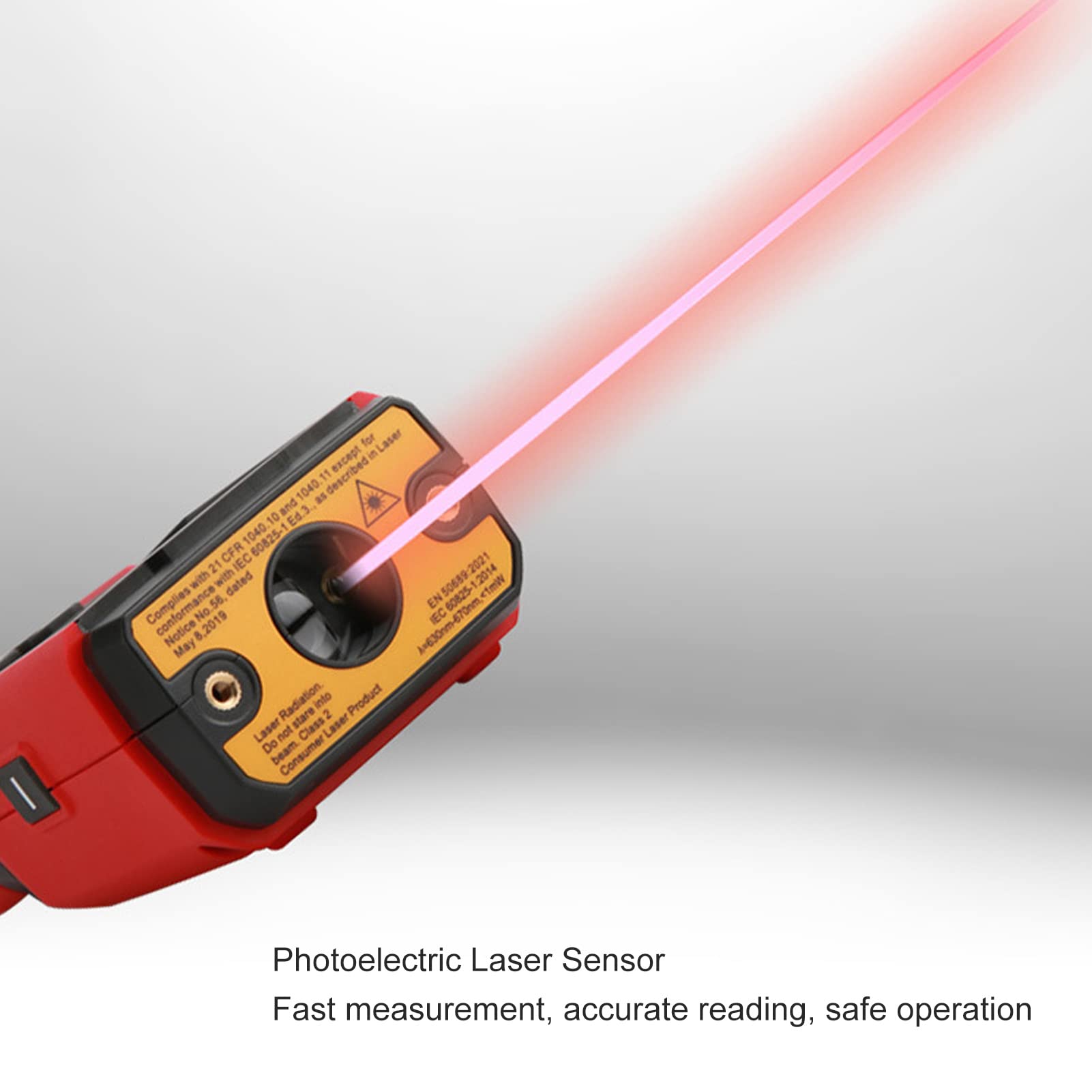 Tacómetro Digital ABS Medidor de RPM de Mano UT372D 1 a 99999 RPM Sin Contacto y con Contacto Aplicación de Retroiluminación LCD Transferencia de Datos para Motores Ventiladores Reparación