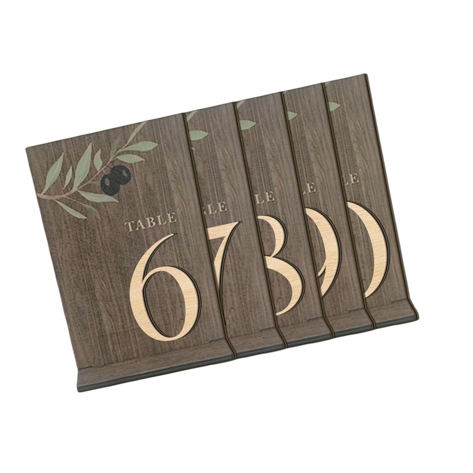 Osniyaw A Delicate Wooden Table Number Plaque For Wedding Banquet Or Home Decoration Nniversary Table Marker Ccessories Wedding Sign