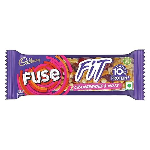 Cadbury Fuse Fit Chocolate Snack Bar with Cranberries and Nuts,41g