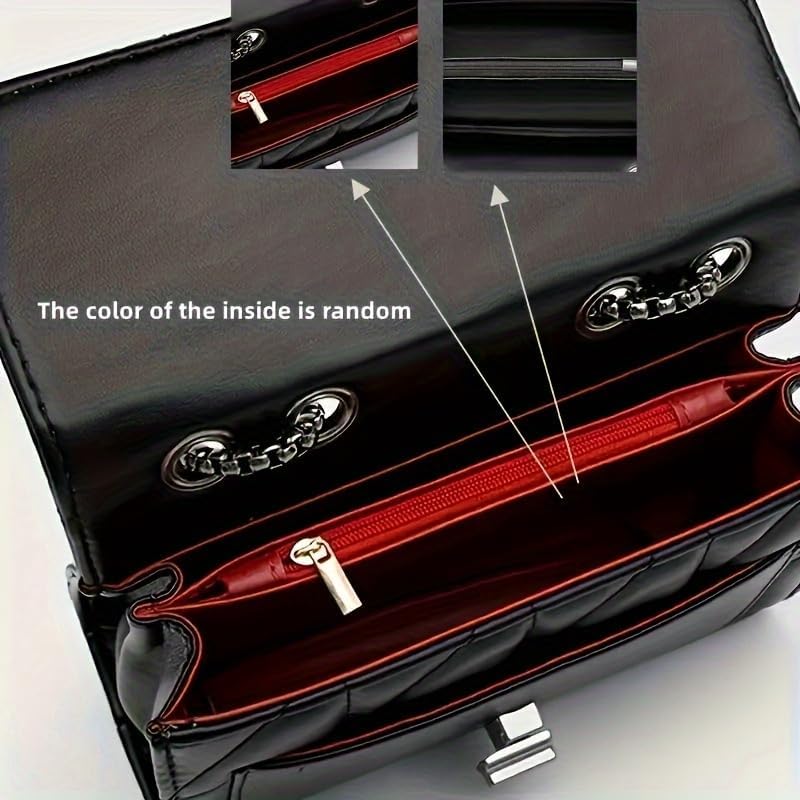 Black Muscle Stripe Snapping Women's Shoulder Bag Fashion Fashion Women's Shoulder Wallet Card Bag - Image 4